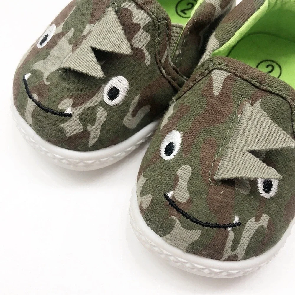 Wonder Nation baby boys camouflage dinosaur shoes